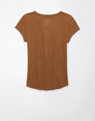 AE Ribbed Henley T-Shirt