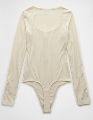 AE Long-Sleeve Henley Bodysuit