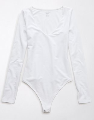 AE Long-Sleeve V-Neck Bodysuit