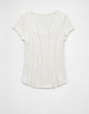 AE Soft & Sexy Scoop Neck Ribbed T-Shirt