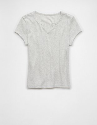 AE Notch Neck Hey Baby Tee