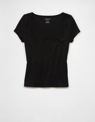 AE Square Neck Hey Baby Tee