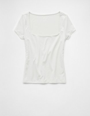 AE Square Neck Hey Baby Tee