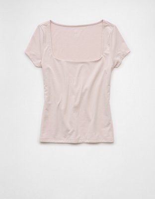 AE Square Neck Hey Baby Tee