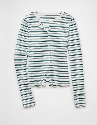 T-shirt boutonné à manches longues AE