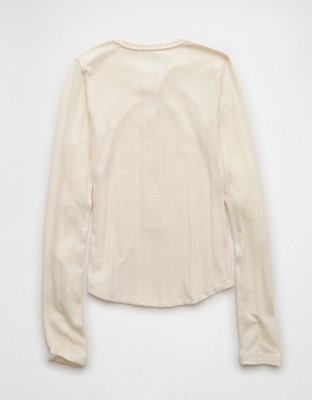 AE Long Sleeve Henley T-Shirt