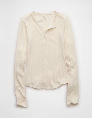 AE Long Sleeve Henley T-Shirt