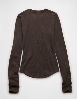 AE Long Sleeve Cozy Crewneck T-Shirt