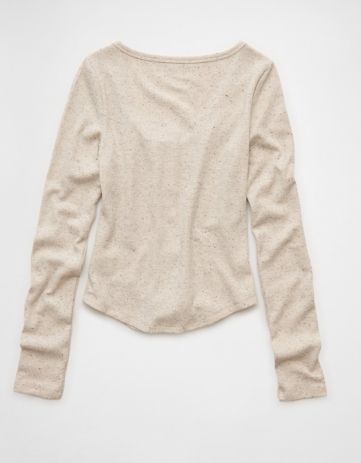 AE Waffle Long Sleeve Button-Up Tee - image 4