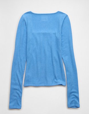 AE Long Sleeve Square Neck T-Shirt