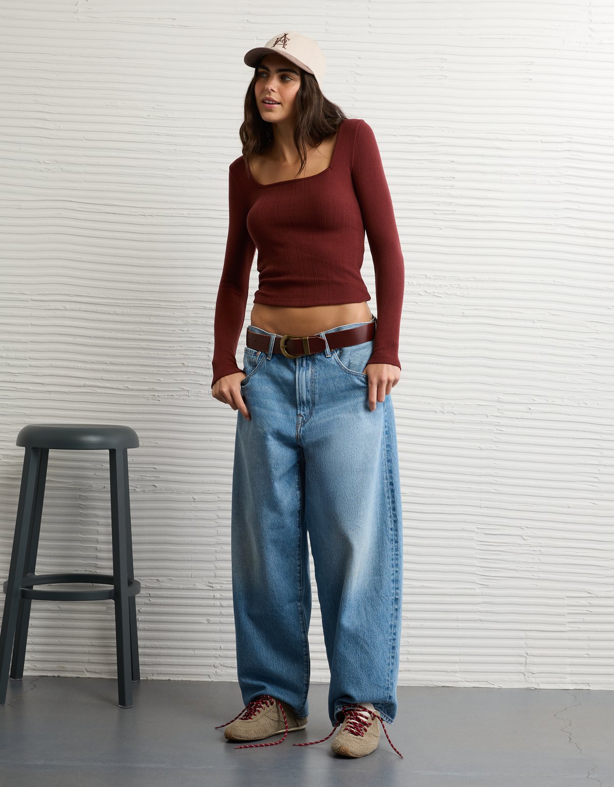 AE Long Sleeve Square Neck T-Shirt - image 5