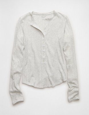 AE Long Sleeve Henley T-Shirt