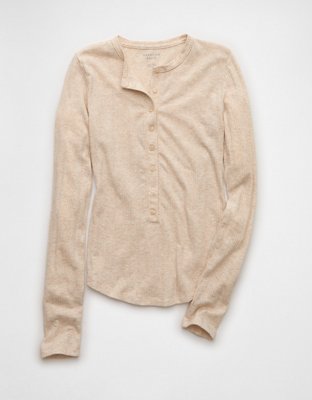 AE Long Sleeve Henley T-Shirt