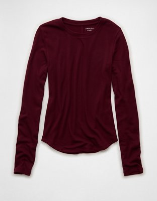 AE Long Sleeve Cozy Crewneck T-Shirt