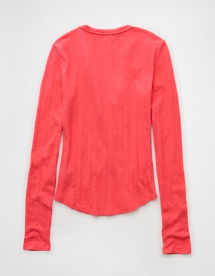 AE Long Sleeve Henley T-Shirt