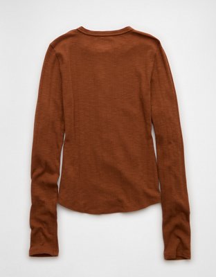AE Long Sleeve Henley T-Shirt