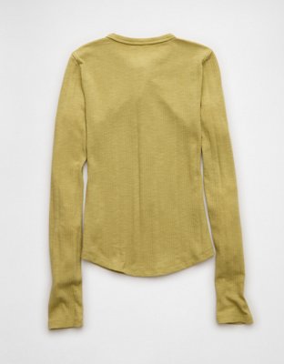 AE Long Sleeve Henley T-Shirt