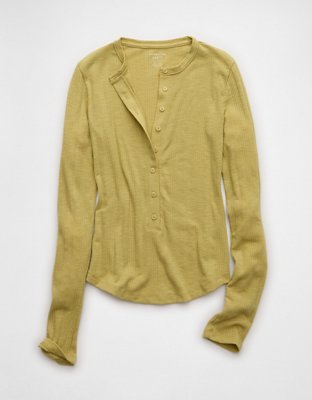 AE Long Sleeve Henley T-Shirt