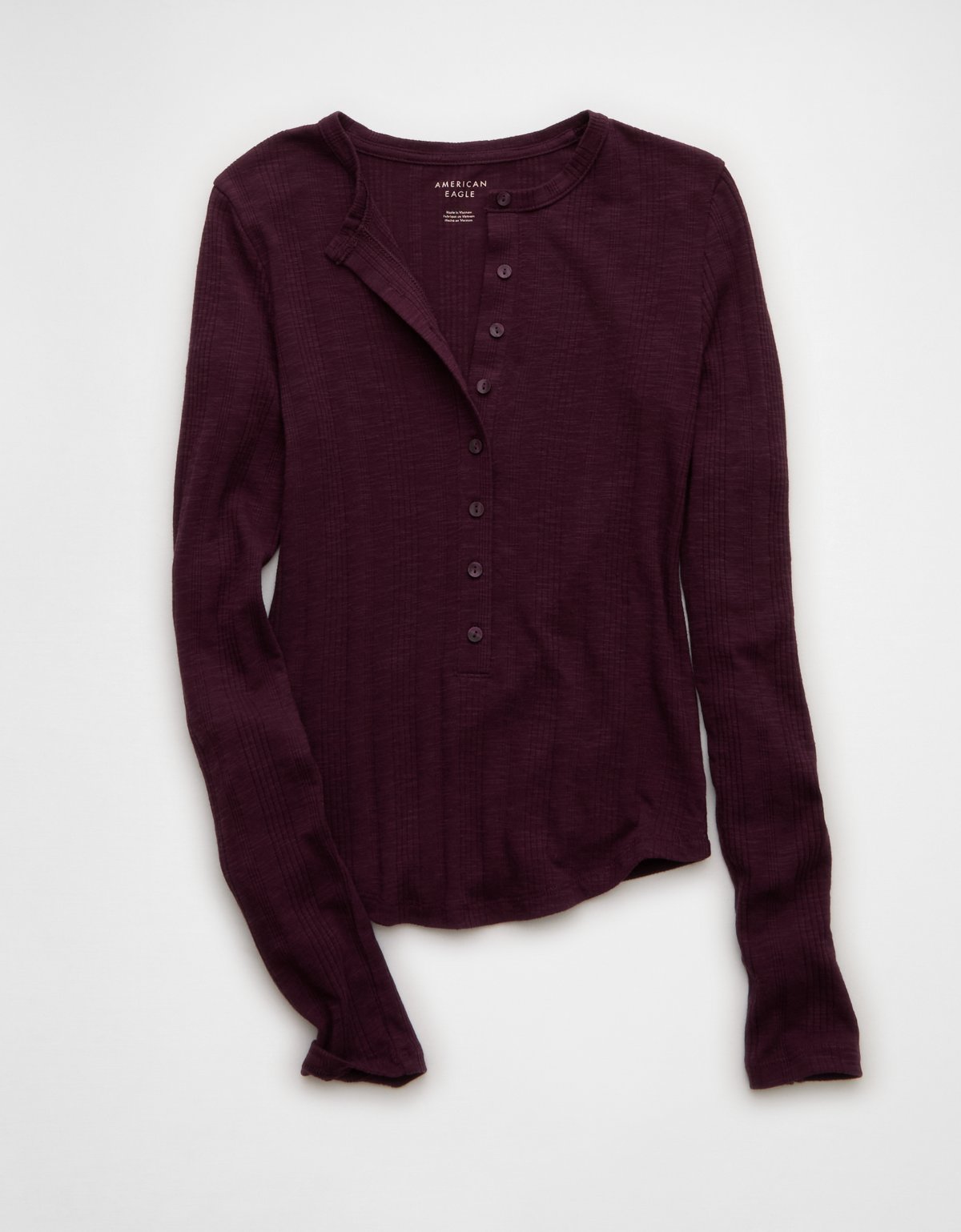 AE Long Sleeve Henley T-Shirt - image 3