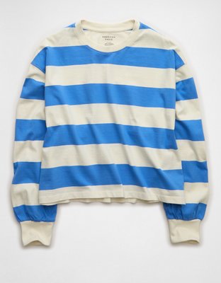 AE Striped Balloon Sleeve T-Shirt | AE