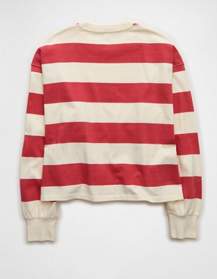 AE Striped Balloon Sleeve T-Shirt