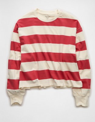 AE Striped Balloon Sleeve T-Shirt