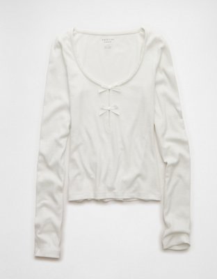 AE Long Sleeve Bow T-Shirt