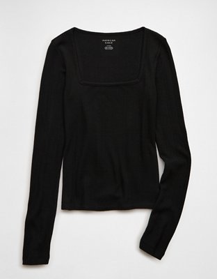AE Long Sleeve Square Neck T-Shirt