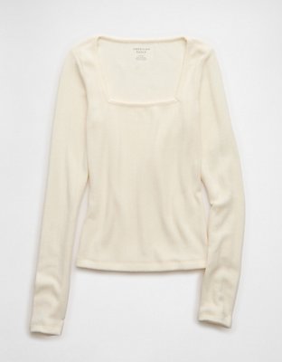 AE Long Sleeve Square Neck T-Shirt