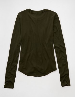 AE Long Sleeve Cozy Crew Neck T-Shirt