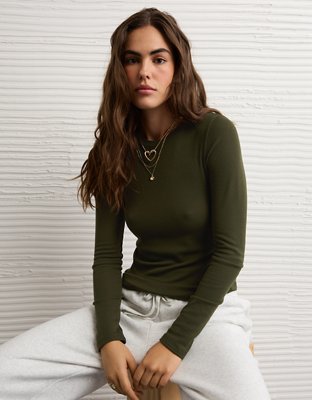 AE Long Sleeve Cozy Crew Neck T-Shirt