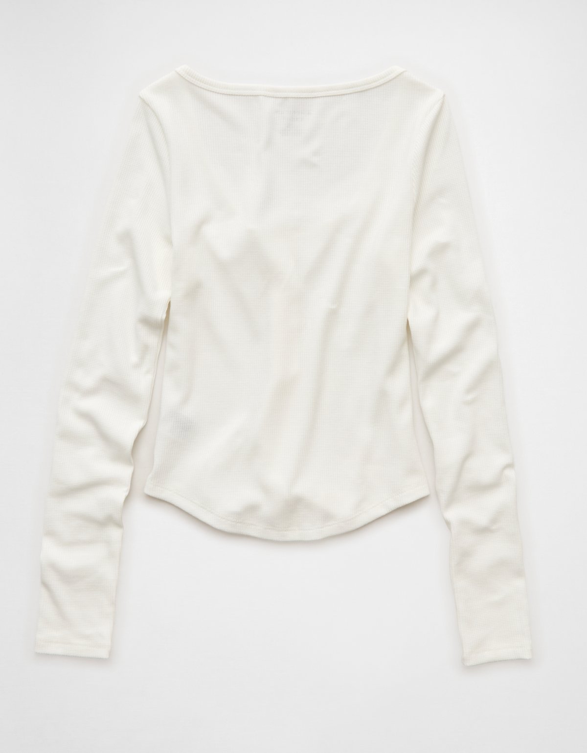 AE Waffle Long Sleeve Button-Up Tee - image 5