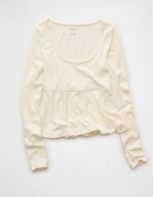 AE Long Sleeve Babydoll Top