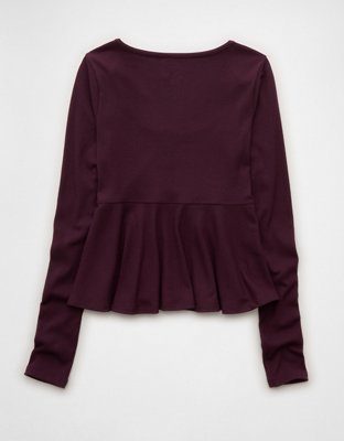 AE Long Sleeve Babydoll Top