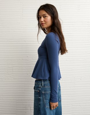AE Long Sleeve Babydoll Top