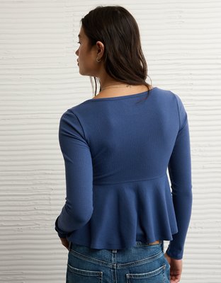 AE Long Sleeve Babydoll Top
