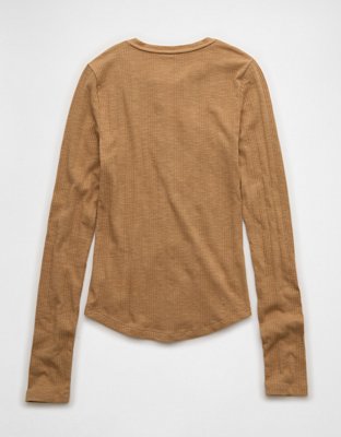 AE Long Sleeve Henley T-Shirt