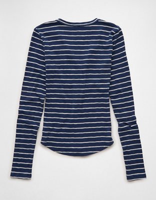 AE Long Sleeve Henley T-Shirt