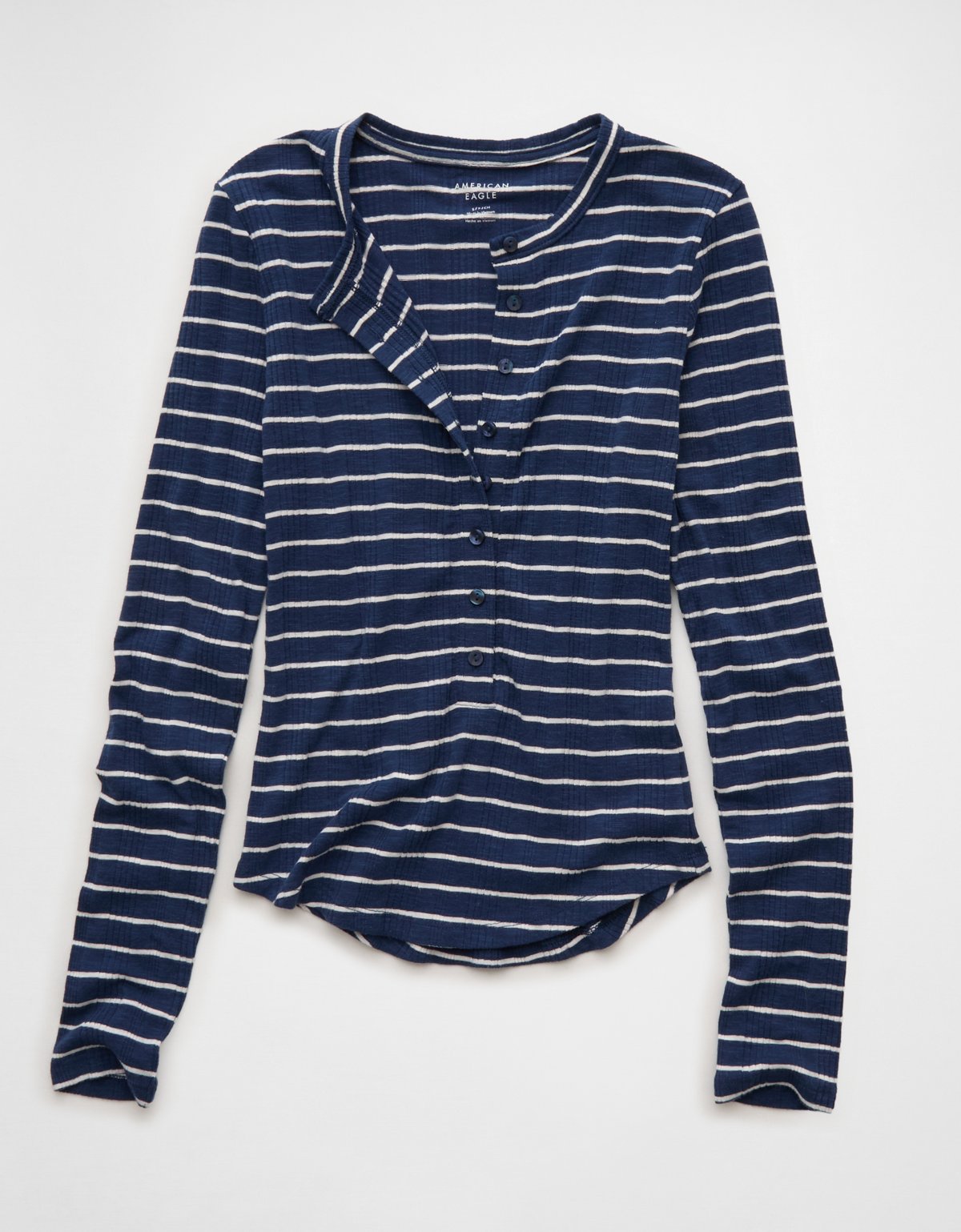 AE Long Sleeve Henley T-Shirt - image 3