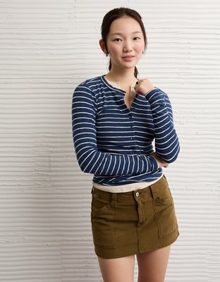 AE Long Sleeve Henley T-Shirt