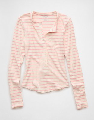 AE Long Sleeve Henley T-Shirt