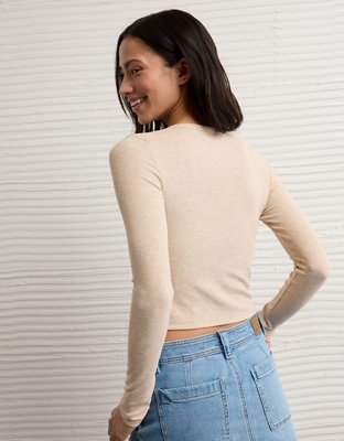 T-shirt court lacé à manches longues Chill Up’AE