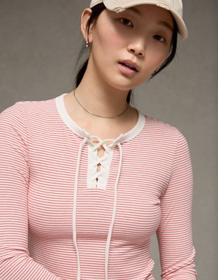 T-shirt court lacé à manches longues Chill Up’AE