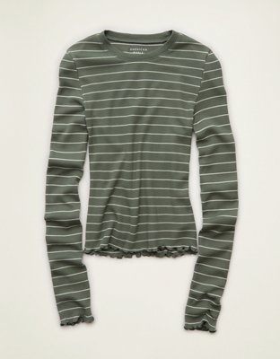 AE Soft & Sexy Waffle Long-Sleeve T-Shirt | American Eagle