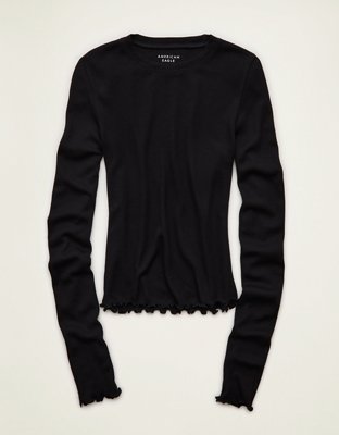 AE Soft & Sexy Waffle Long-Sleeve T-Shirt