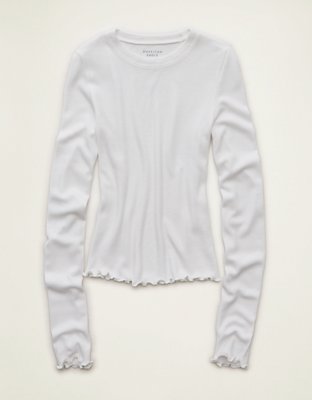 AE Soft & Sexy Waffle Long-Sleeve T-Shirt