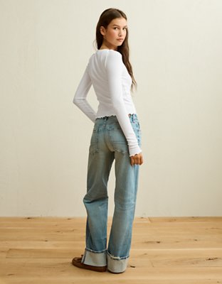 AE Soft & Sexy Waffle Long-Sleeve T-Shirt | American Eagle
