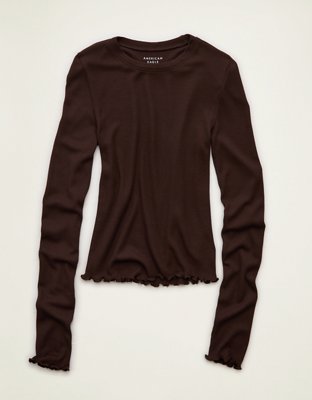 AE Soft & Sexy Waffle Long-Sleeve T-Shirt | American Eagle