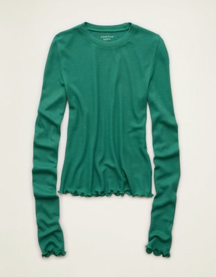 AE Soft & Sexy Waffle Long-Sleeve T-Shirt