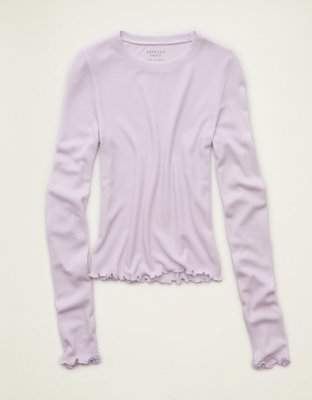 AE Soft & Sexy Waffle Long-Sleeve T-Shirt